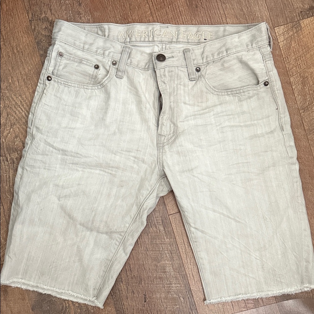 American Eagle Outfitters Gray Denim Shorts